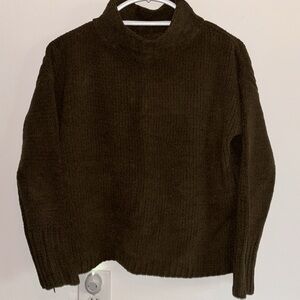 Catherine Malandrino Mock Neck Cropped Sweater, Size M